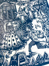 Load image into Gallery viewer, Doctor Who Linocut