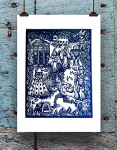 Load image into Gallery viewer, Doctor Who Linocut