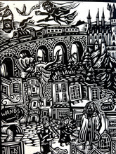 Load image into Gallery viewer, Harry Potter and the Philosopher's Stone - Linocut