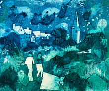 Load image into Gallery viewer, 2 colour collagraph