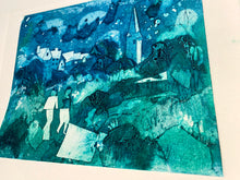 Load image into Gallery viewer, 2 colour collagraph