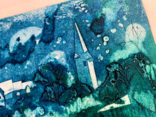 Load image into Gallery viewer, 2 colour collagraph