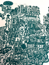 Load image into Gallery viewer, The Cotswolds – Original Linocut Print