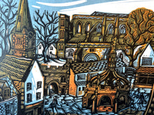 Load image into Gallery viewer, Malmesbury Town Centre linocut
