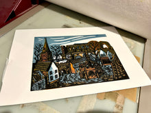 Load image into Gallery viewer, Malmesbury Town Centre linocut
