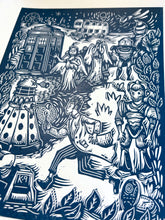 Load image into Gallery viewer, Doctor Who Linocut
