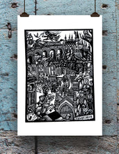 Load image into Gallery viewer, Harry Potter and the Philosopher&#39;s Stone - Linocut
