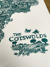 Load image into Gallery viewer, The Cotswolds – Original Linocut Print
