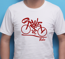 Load image into Gallery viewer, Gravel Bike Screen-Printed T-Shirt
