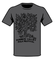 Load image into Gallery viewer, Purbeck Valley Folk Festival T shirt - double sided 2026
