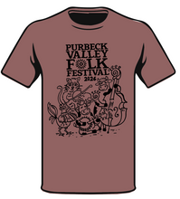 Load image into Gallery viewer, Purbeck Valley Folk Festival Eco friendly T shirt - Women's
