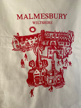 Load image into Gallery viewer, Malmesbury tea towel red
