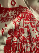 Load image into Gallery viewer, Malmesbury tea towel red
